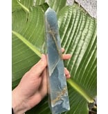 Blue Banded Calcite (Blue Onyx) Tower #55, 784gr