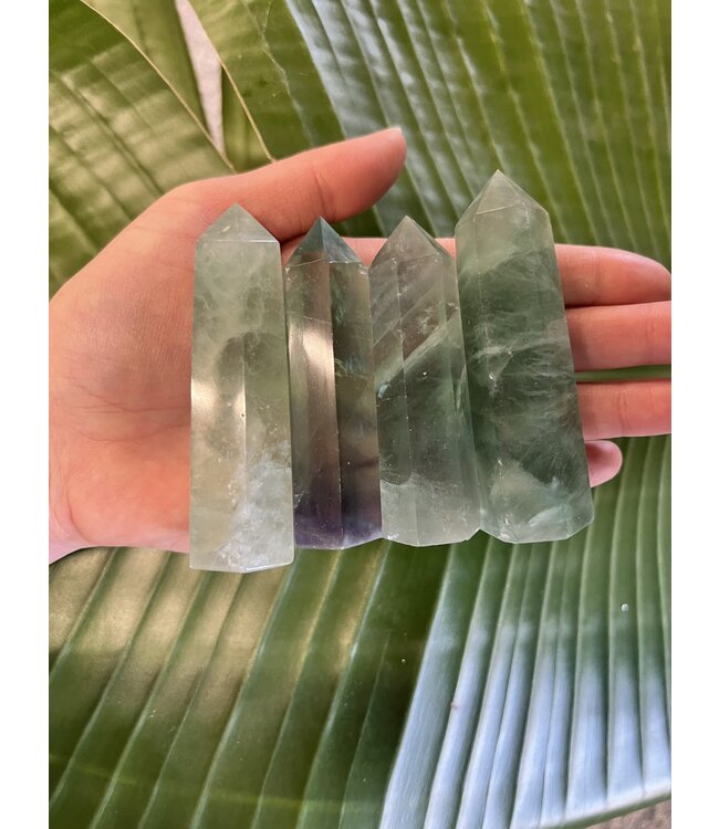 Green Fluorite Point, Size Large [75-99gr]