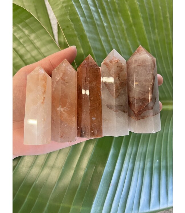 Red Hematoid/Fire Quartz Point, Size Large [75-99gr]