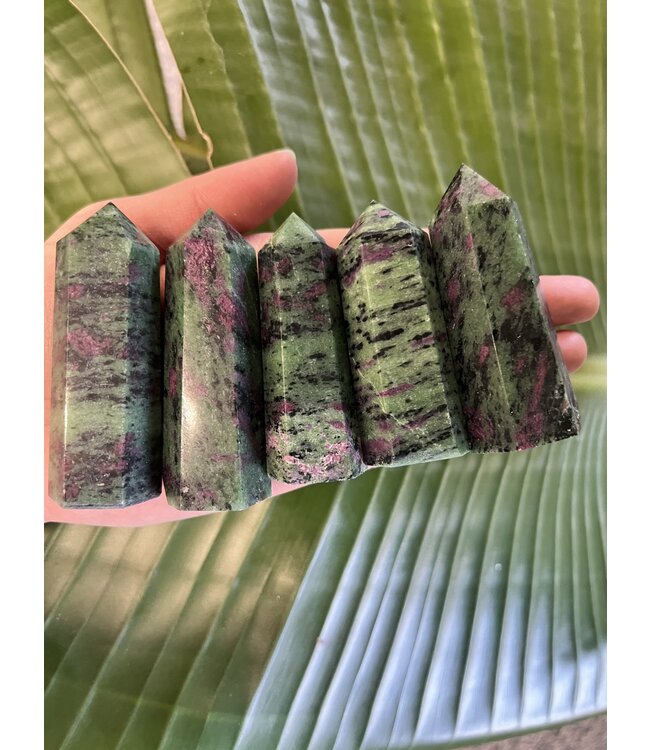Ruby Zoisite Point, Size Large [75-99gr]
