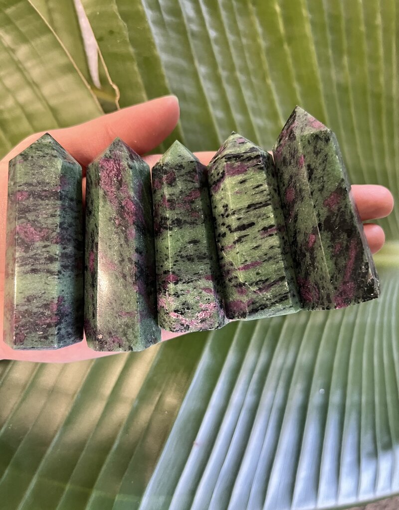 Ruby Zoisite Point, Size Large [75-99gr]