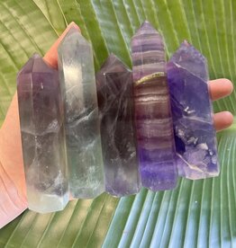 Violet Indigo Fluorite Point, Size XX-Large [125-149gr]