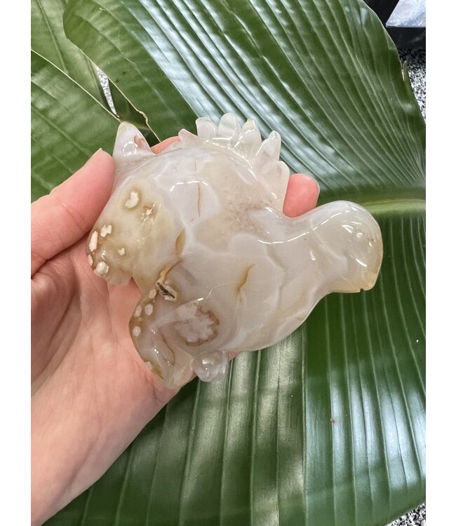 Flower Agate Dinosaur #13, 306gr, *disc.*