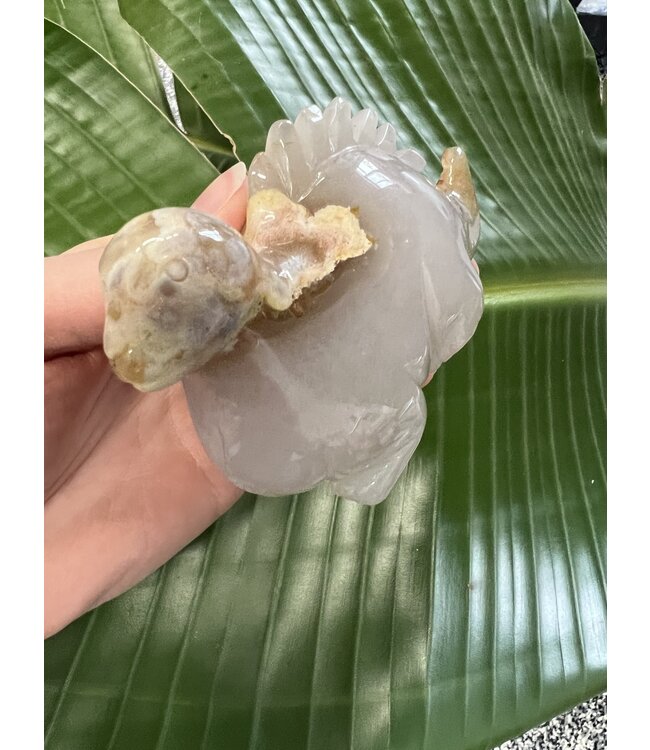 Flower Agate Dinosaur #15, 394gr, *disc.*