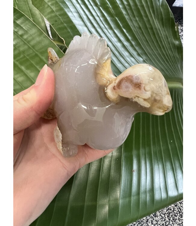 Flower Agate Dinosaur #15, 394gr, *disc.*