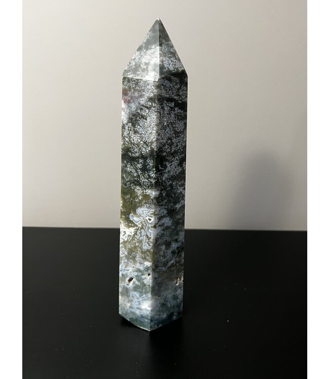 Moss Agate Tower #1, 2088gr, *disc.*