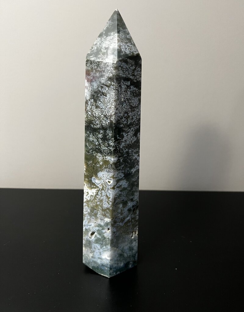 Moss Agate Tower #1, 2088gr, *disc.*