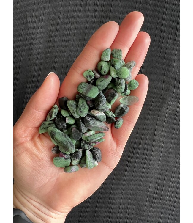 Ruby Zoisite Chip Stones, Grade A