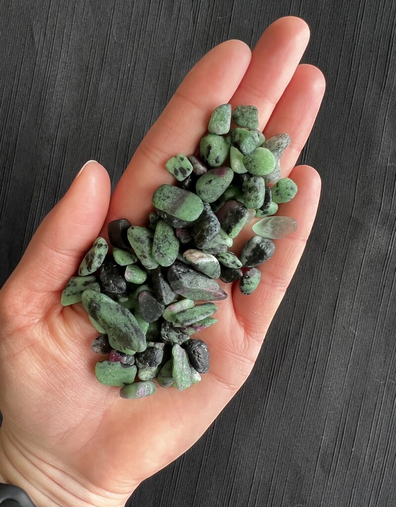 Ruby Zoisite Chip Stones, Grade A