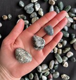Moss Agate Tumbled Stones, Polished Moss Agate, Grade A; 3 sizes available, purchase individual or bulk