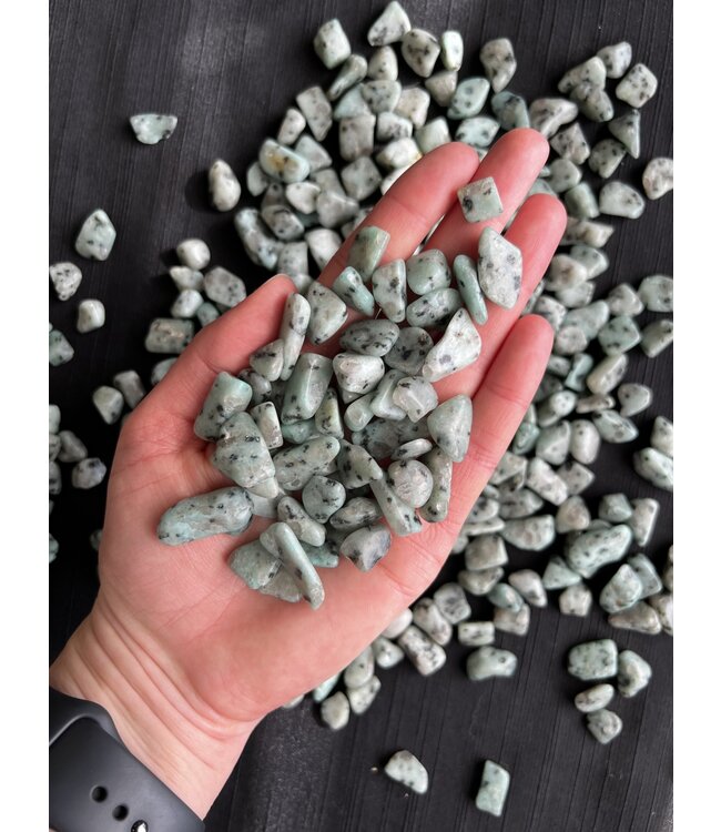 Kiwi Jasper Tumbled Stones, Polished Kiwi Jasper, Grade A; 4 sizes available, purchase individual or bulk