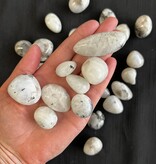 Rainbow Moonstone Tumbled Stones, Polished Rainbow Moonstone, Grade A; 3 sizes available, purchase individual or bulk