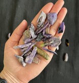 Charoite Tumbled Stones, Polished Charoite, Grade A; 2 sizes available, purchase individual or bulk *disc.*