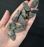 Dragon Bloodstone Tumbled Stones, Polished Dragon Blood Jasper, Grade A; 3 sizes available, purchase individual or bulk *disc.*