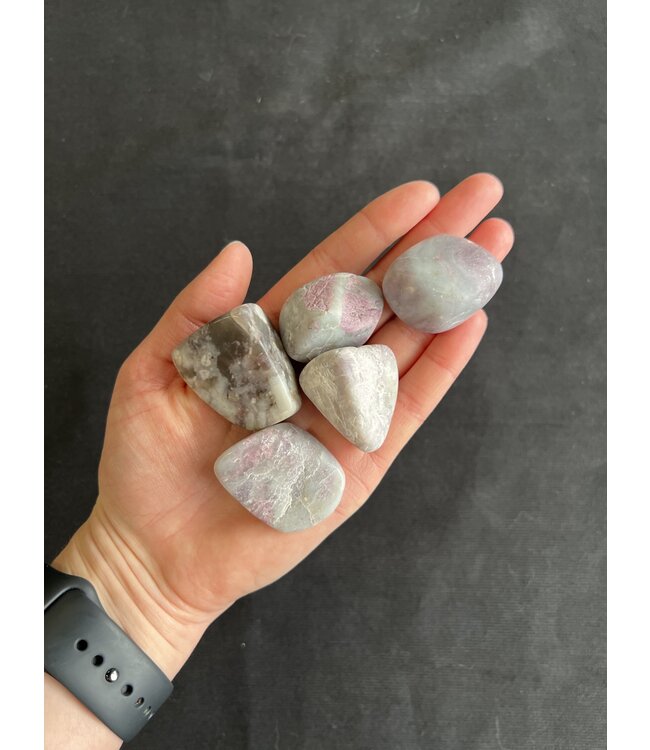 Pink Tourmaline Tumbled Stones, Polished Pink Tourmaline, Grade A; 3 sizes available, purchase individual or bulk