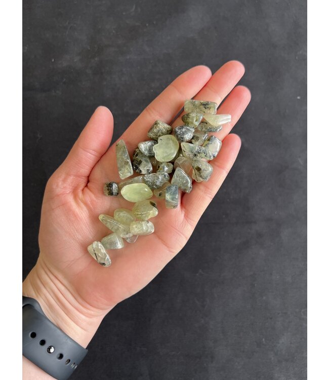 Prehnite Tumbled Stones, Polished Prehnite, Grade A; 3 sizes available, purchase individual or bulk