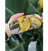 Bumblebee Jasper Palm Stone, Size Medium [100-124gr]