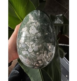Moss Agate Egg #1, 3736gr