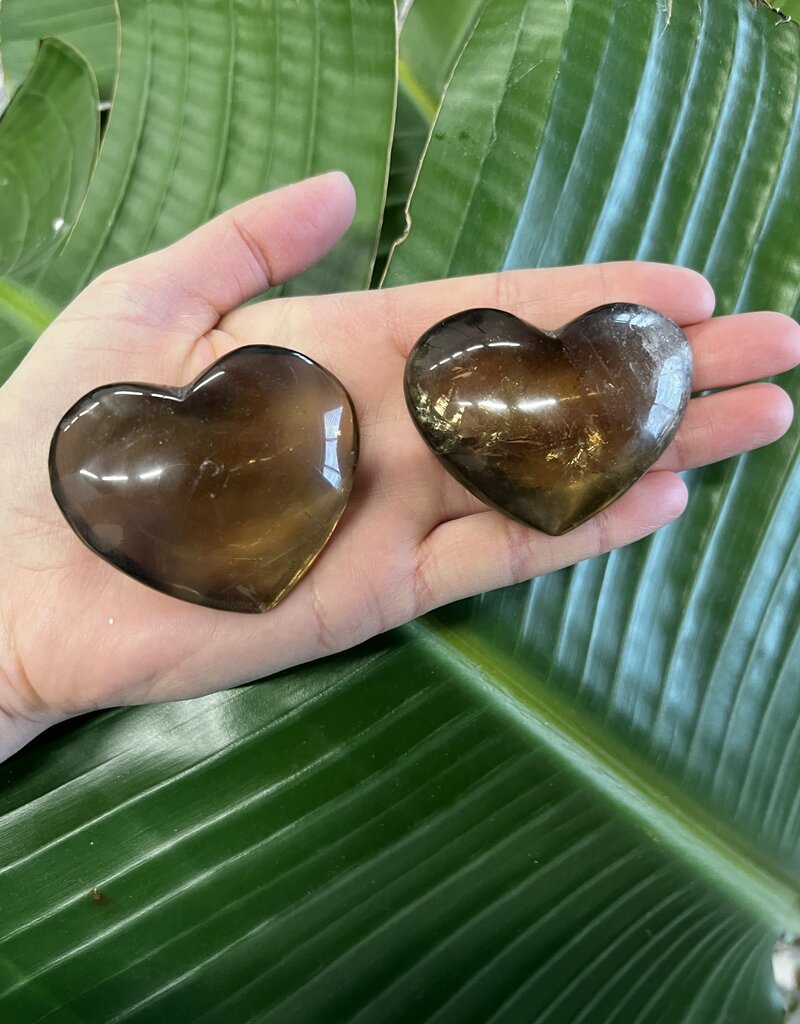 Natural Citrine Heart, Size Small [75-99gr]