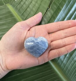 Blue Calcite Heart, Size XX-Small [25-49gr]