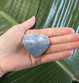 Blue Calcite Heart, Size X-Small [50-74gr]