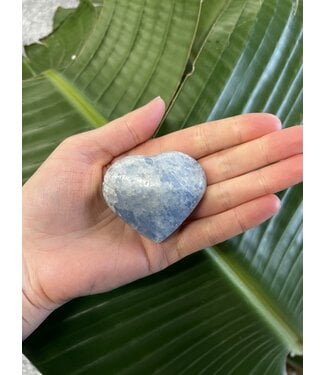 Blue Calcite Heart, Size Small [75-99gr]
