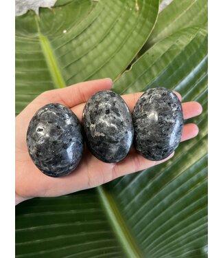 Larvikite Palm Stone, Size Medium [100-124gr]