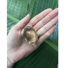 Natural Citrine Palm Stone, Size XX-Small [25-49gr]