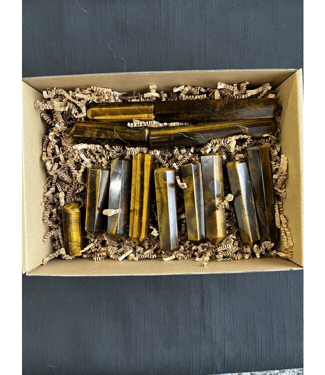 Tiger Eye Points 1KG bulk lot