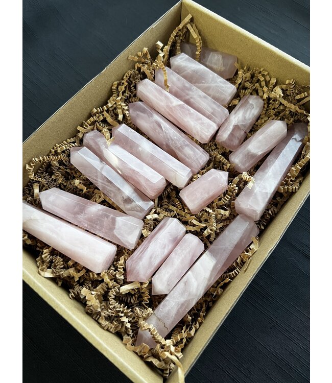 Rose Quartz Points 1KG bulk lot