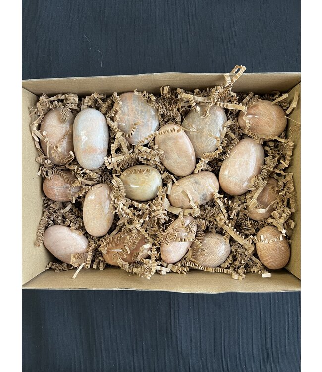 Peach Moonstone Palms 1KG bulk lot