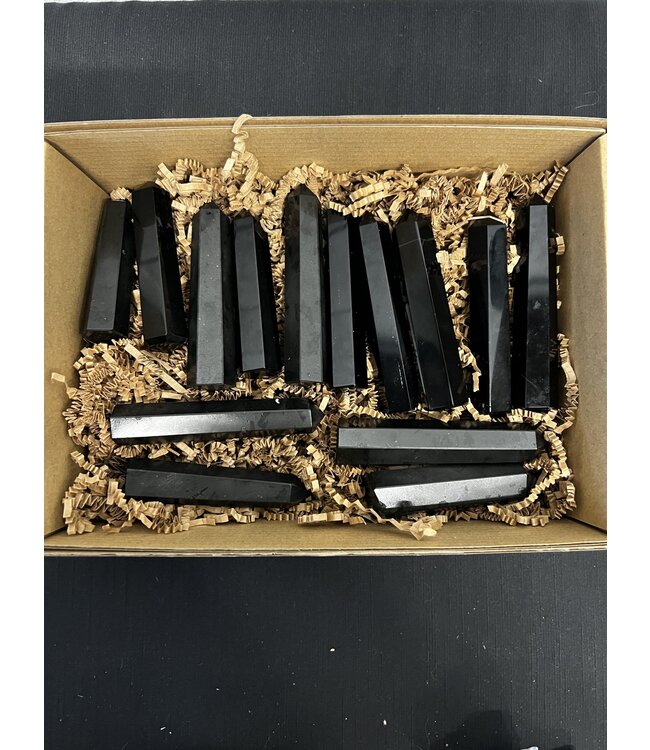 Black Obsidian Points 1KG bulk lot