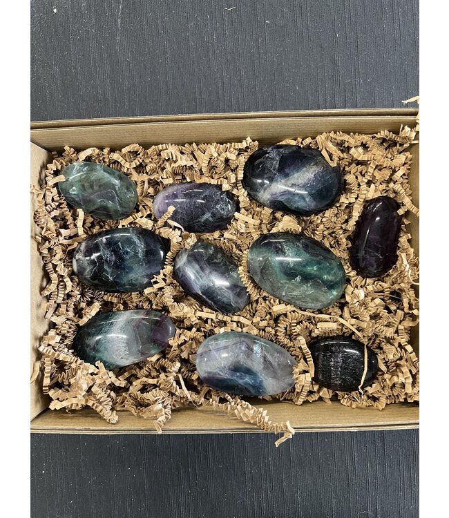 Rainbow Fluorite Palms 1KG bulk lot