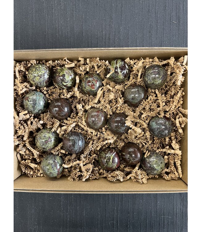 Dragon Blood Jasper Spheres 1KG bulk lot