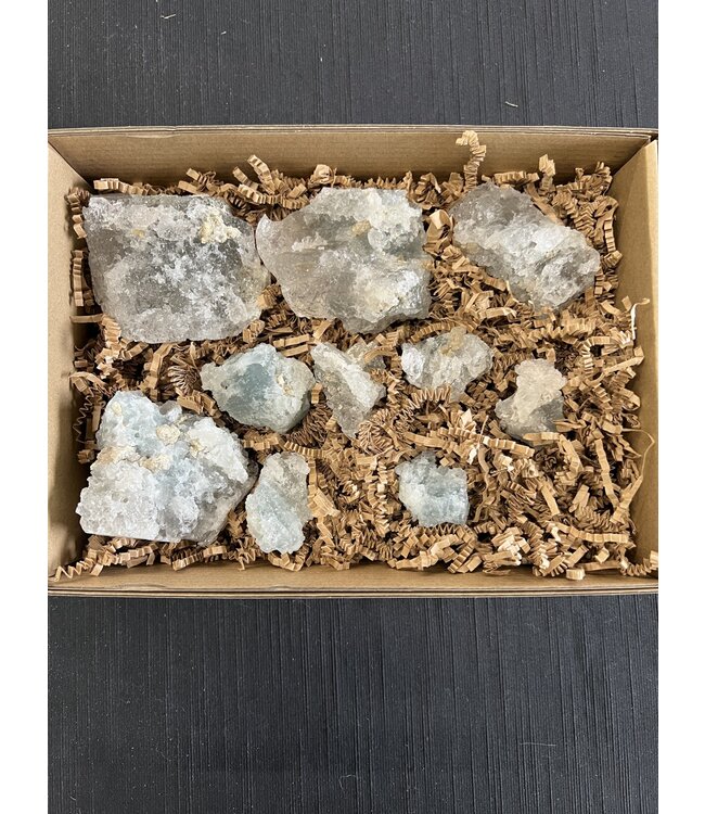 Aquamarine in Mica Specimen 1KG bulk lot