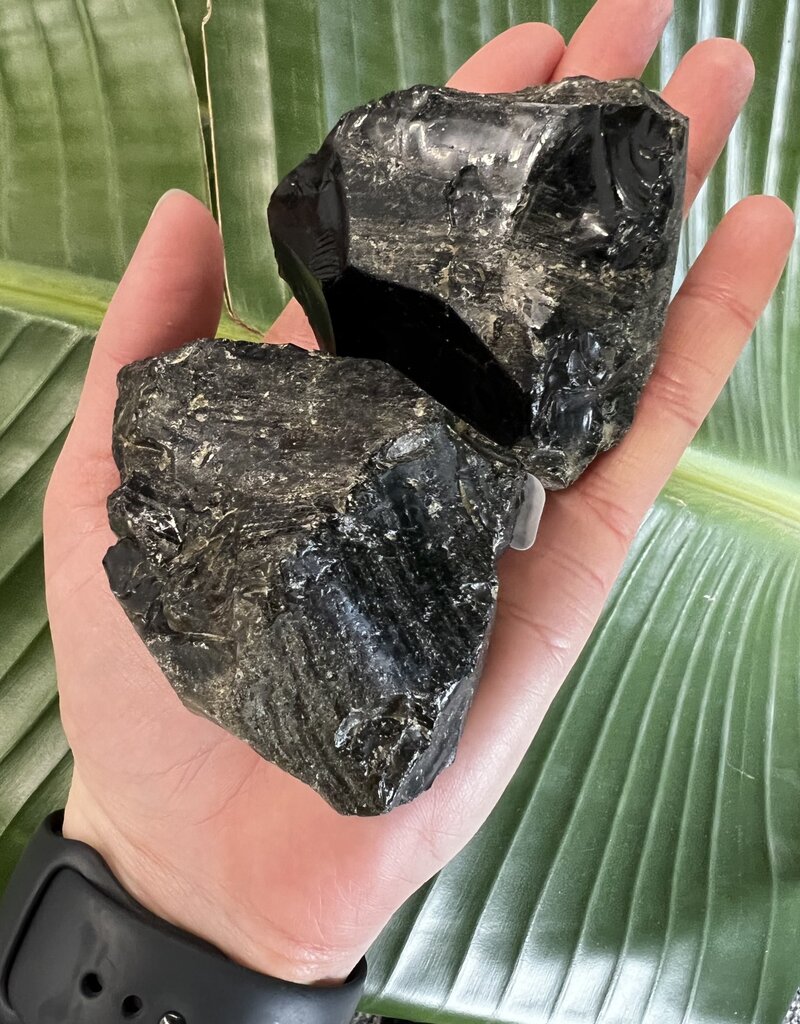 Rough Gold Sheen Obsidian Size 2 [100-199gr]