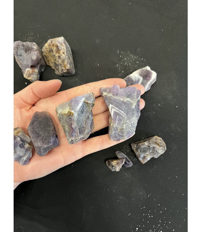Rough Chevron Amethyst Size Small 500gr Bulk Pack