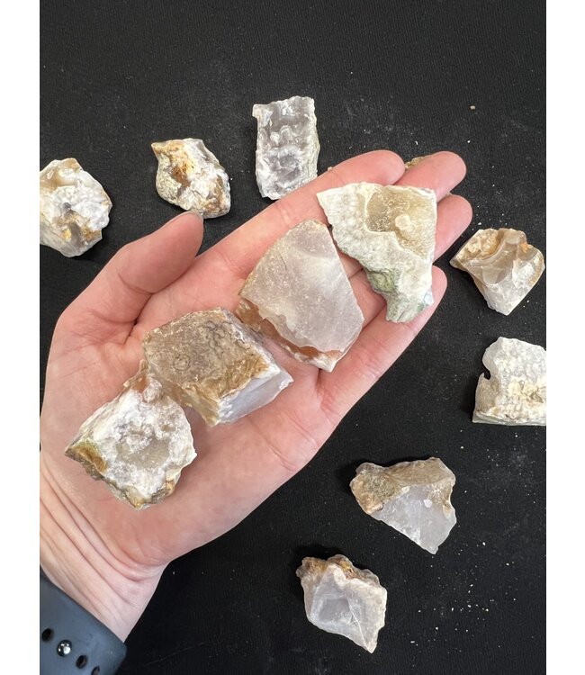 Rough Flower Agate Size Small 500gr Bulk Pack