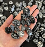 Snowflake Obsidian Tumbled Stones, Grade A, 2 Sizes Available, Purchase Individual or Bulk