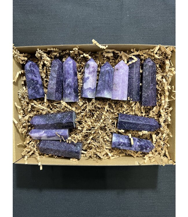 Lepidolite Points 1KG bulk lot