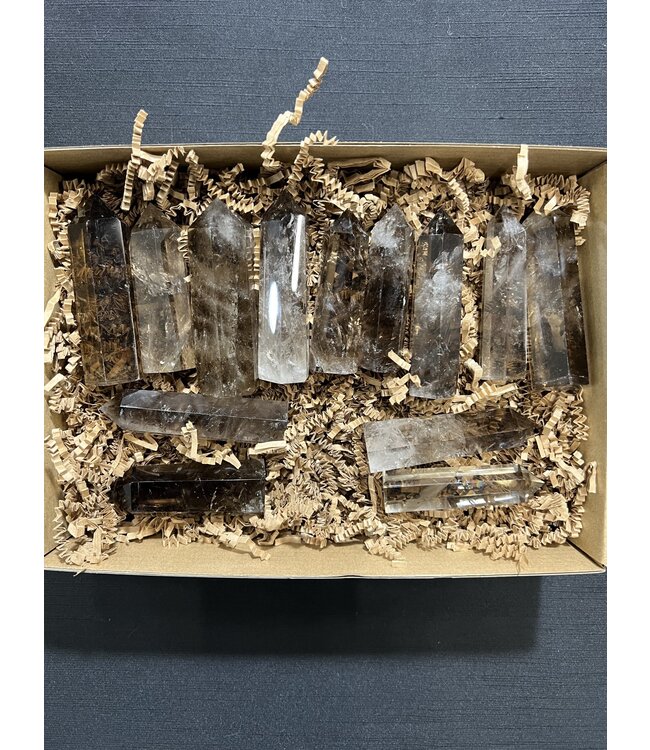 Smoky Quartz Points 1KG bulk lot