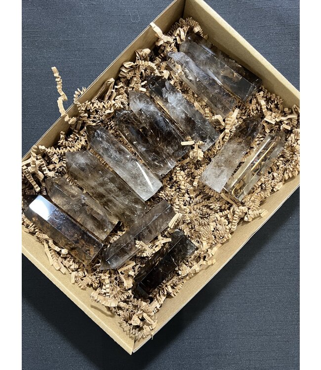 Smoky Quartz Points 1KG bulk lot