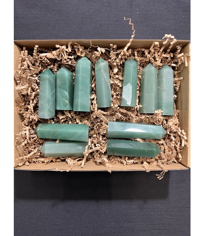 Green Aventurine Points 1KG bulk lot