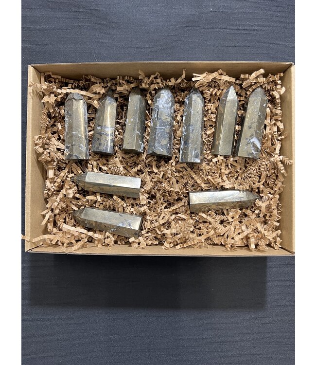 Pyrite Points 1KG bulk lot