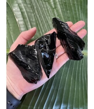 Rough Black Obsidian Size 1 [1-99gr]