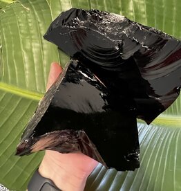 Rough Black Obsidian Size 6 [500-599gr]