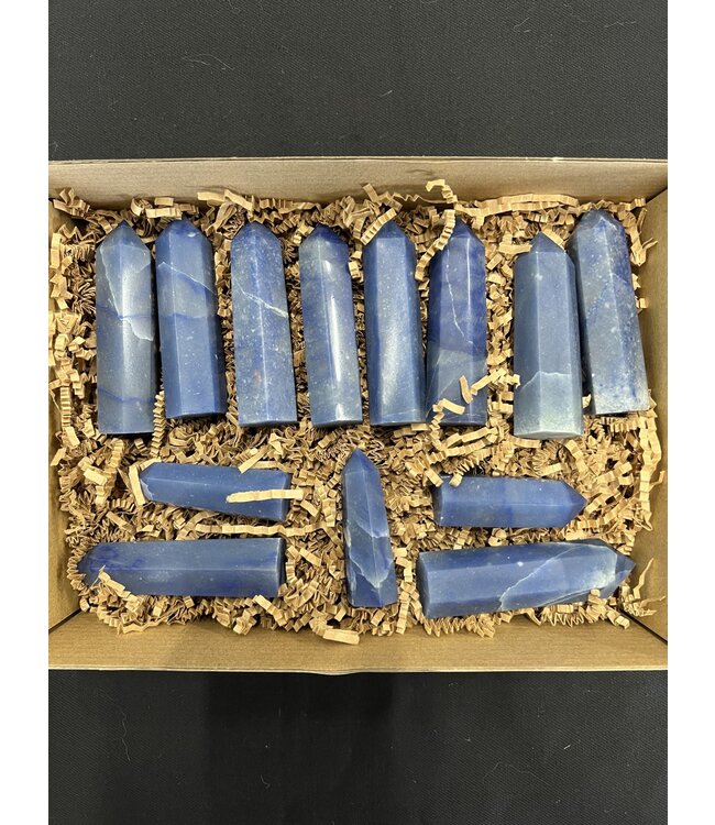 Blue Aventurine Points 1KG bulk lot