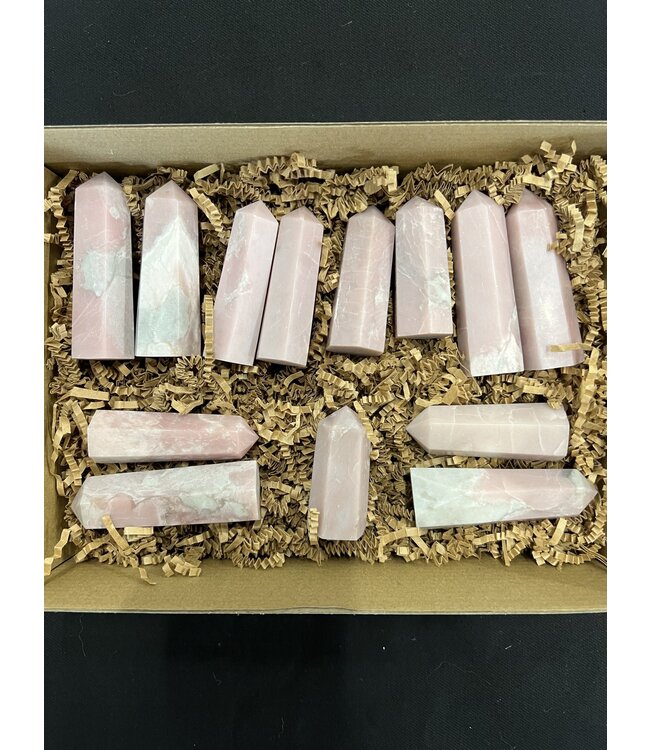 Pink Opal Points 1KG bulk lot