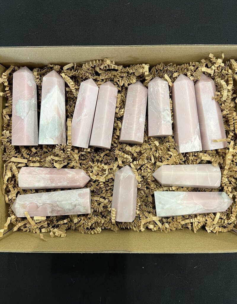 Pink Opal Points 1KG bulk lot