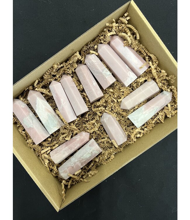 Pink Opal Points 1KG bulk lot